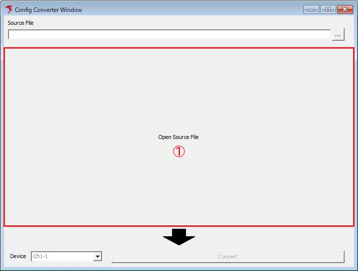 Config Converterウィンドウ