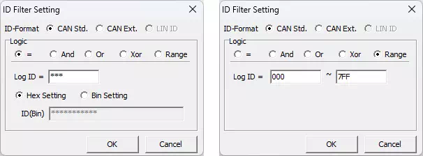 ID Filter Setting