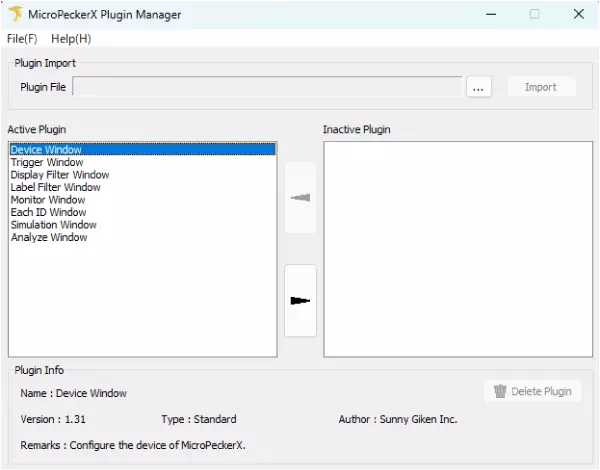 MicroPeckerX Plugin Manager