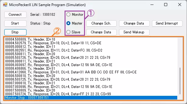 C#版 LINシミュレーションプログラム