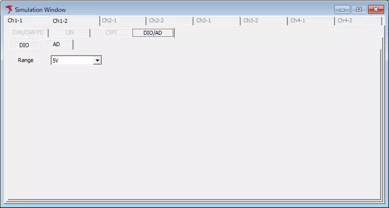 AD動作モード選択画面