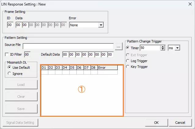 LIN Response Setting