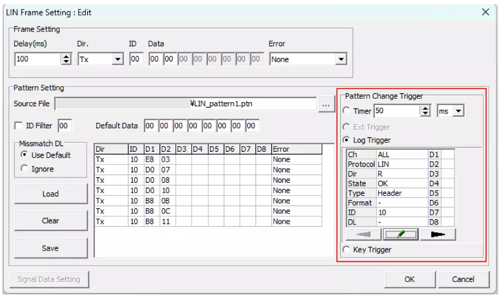 Pattern Change Trigger