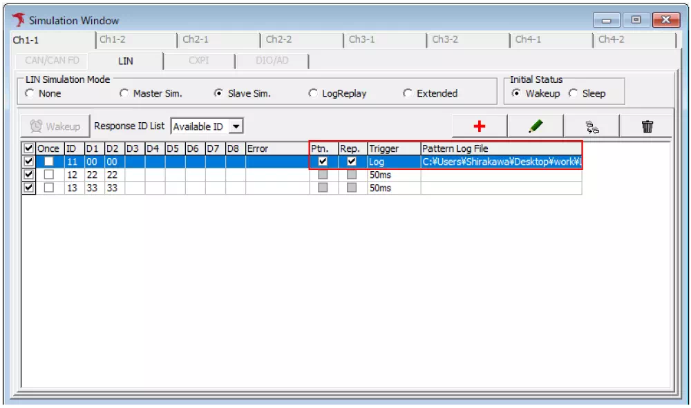 Slave Pattern Rep. Set