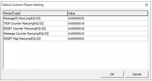 Callout Custom Param Setting