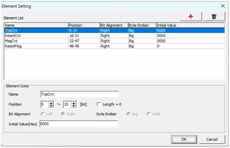 Element Setting Postfix