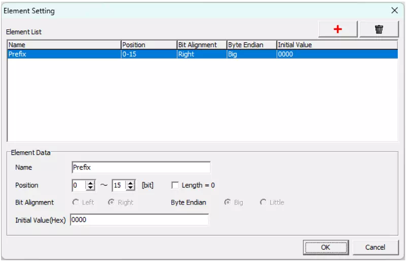 Element Setting Prefix